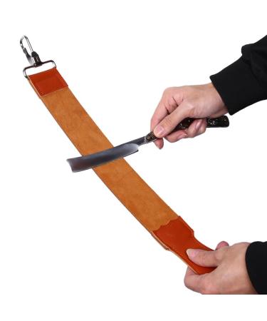 Premium Razor Sharpening Kit - Straight Razor Folding Knife & Genuine Leather Strap | Barber-Grade Sharpener - Buy Online on SooperMarket.com