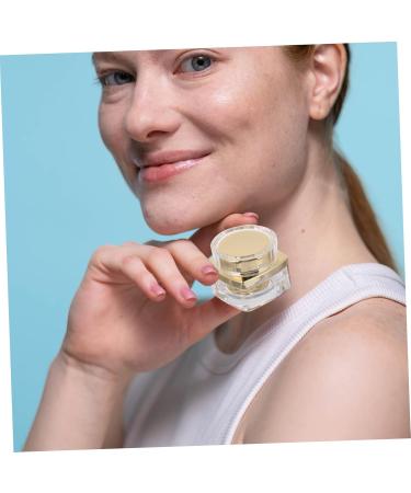 Mikinona 1pc Cream Empty Cosmetic Jars Sample Holder Face Cream Pot Jars Face Cream Containers Cream Empty Jars Reusable Bottle Creami Lotion Practical Cream Bottle Acrylic 4.6x4cm Golden - Buy Online on SooperMarket.com