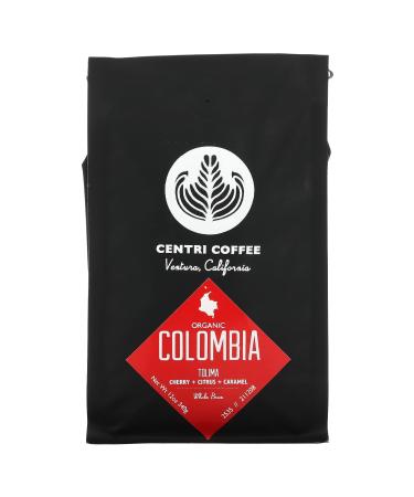 Cafe Altura Organic Centri Coffee Colombia Whole Bean Chocolate + Caramel + Citrus 12 oz (340 g)