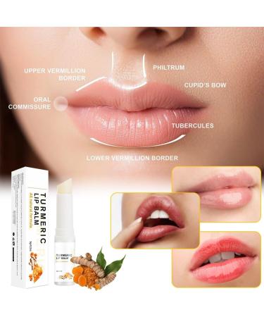 Turmeric Lip Balm Stick Lip Care Cream Daily Lip Care Balm Lip Lightening For Dark Lips Turmeric Long Lasting Moisturizing Lips Balms Reduces Chapped Dry Lips Repairs Cracks - Buy Online on SooperMarket.com