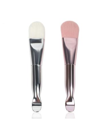 Face Mask Applicator Brush - Dual-Ended Soft Bristles Tool for Mud Clay & Charcoal Masks | Rose Gold Cosmetic Beauty Spatula for Creams & DIY Skincare - Buy Online on SooperMarket.com