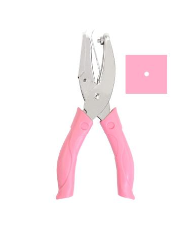 Toysdone 1/16 Inch Small Mini Tiny Shaped Circle Metal Single Handheld Hole Paper Punch Punchers with Soft-Handled for Tags Clothing Ticket Hole Punch