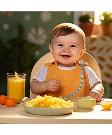 Buy Wesweet BPA-Free Silicone Pacifier Chain | Gift-Ready Baby Pacifier Band for Boys & Girls (Blue + Apricot) - Buy Online on SooperMarket.com