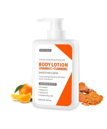 Shefave Turmeric Body Lotion Vitamin C Cream with Turmeric for Body Removes Dark Spots Cream for Dry Skin Moisturising Body Lotion Body Care Smooth Skin 200 ml
