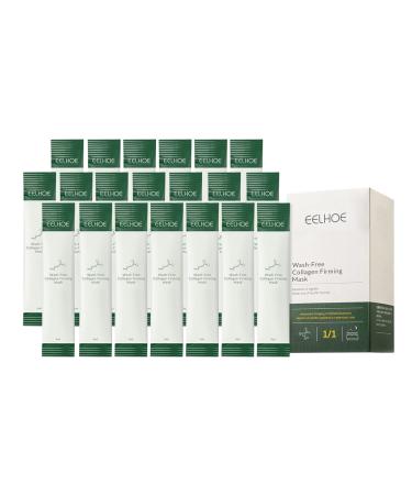 20/40PCs Korean Collagen Firming Mask Hydrating Anti-Aging Face Masks Wash-Free Wash Free Collagen Firming Sleeping Mask Lifting and Firming Mask Moisturizing Mask (40PCs)) 12 ml (2-pack)