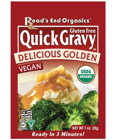 Road's End Organics Gluten Free Golden Gravy Mix, 1 Ounce Pouch (Pack of 12)
