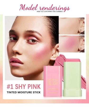 Lovelycat On-the-Go Makeup Blush Stick Tinted Moisture Stick Shadow Lips Cheek Blusher Creamy Makeup Long Lasting Natural Nude Makeup for All Skin (pink) - Buy Online on SooperMarket.com