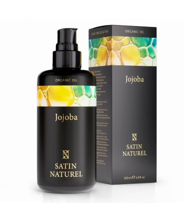 Jojoba oil Bio cold pressed 100% pure for skin hair nails - facial oil body oil vegan - anti -aging natural intensive care + moisture care - nourishing jojoba oil organic for cosmetics 200ml