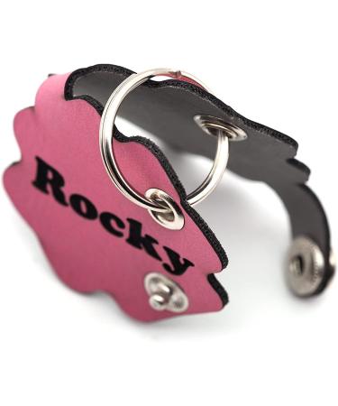 Copter Farm Dog Brand Bag | Personalized Engraved Dog Collars | Art & Real Leather | Pink Flower Design - Buy Online on SooperMarket.com