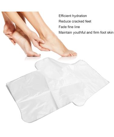 100 Disposable Plastic Paraffin Foot Covers - Spa Foot Care Inserts for Pedicure & Therapy - Buy Online on SooperMarket.com