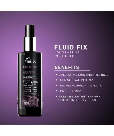 TRUSS Fluid Fix Curl Defining Spray - Long-lasting Hold & Heat Protectant for Defined Volume & Curls - Buy Online on SooperMarket.com