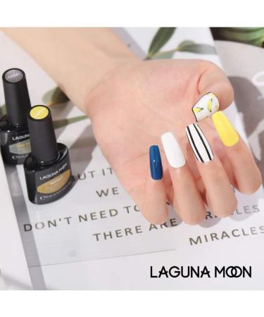 LagunaMoon Neon Gel Nail Polish Set - 6 Vibrant Colors for Salon-Quality DIY Nails - UV/LED Soak Off Lacquer Kit for Manicure & Pedicure - Greener Pastures Collection - Buy Online on SooperMarket.com