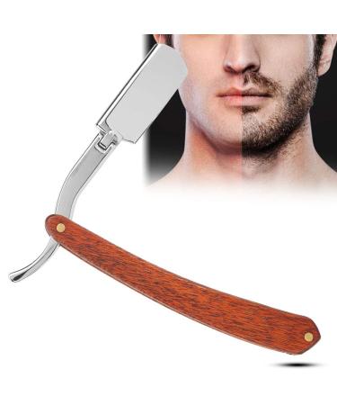 Traditional bare traser from Sapiens professional men's shaving apparatus foldable razor blade holder with wooden handle (without blade)