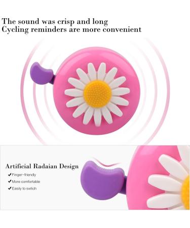 U-LIAN Kids Purple Streamers and Bike Bell for Girls | Flower Bicycle Bell + Handlebar Streamers Set - Pink - Buy Online on SooperMarket.com