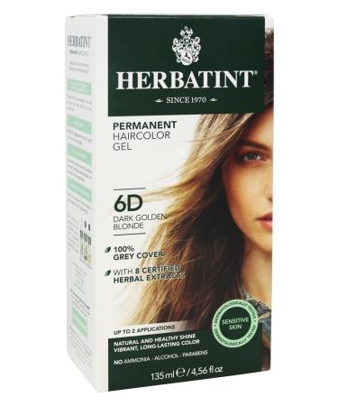 HERBATINT 6D Dark Gold Blonde Permanent Hair Colour 4 OZ