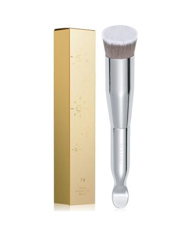 Flat Top Kabuki Foundation Brush TEXAMO Spoon Dual-ended Angled Foundation Makeup Brush Concealer Brush Premium Face Brush  Blending Powder Cream Buffing Stippling With Box Small