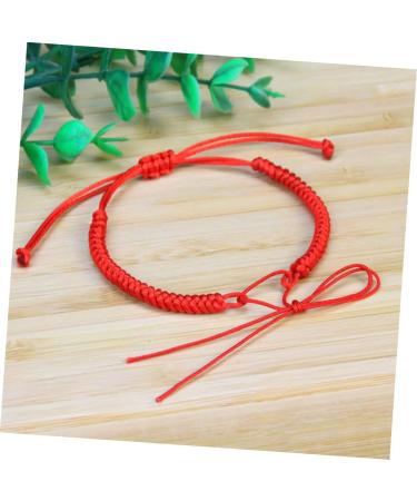 WRITWAA 16 Pcs Buddhist Red Bracelet Dainty Bracelets Red DIY Bracelet Hand Jewelry Woven Bracelets Bulk Bracelets Adjustable Red Braided Bracelets Men and Women Rope Manual Accessories 12x12cmx5pcs Redx5pcs - Buy Online on SooperMarket.com