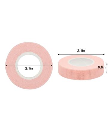 6 Rolls Eyelashes Tape - Adhesive Fabric Tape for Eyelash Extensions | Breathable Under Eye Tools (Pink) - International Shipping - Buy Online on SooperMarket.com