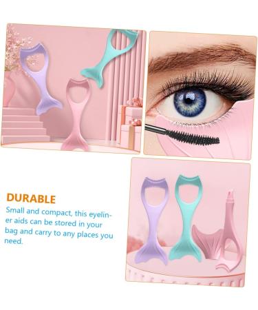 Mikinona In Tool Stencil Make Reusable Silica Silicone with Gel Wear-resistant and Women Protection Eyeliner 15X5.7CM Pink - Buy Online on SooperMarket.com