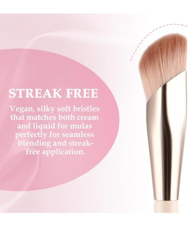 Gjinxi Angled Flat Concealer Brush Under Eye Concealer Brush Mini-sloped Concealer Brush Dense Synthetic Contour Brush Foundation Brush Face Brush Concealer Brushs Make Up Brushes - Buy Online on SooperMarket.com