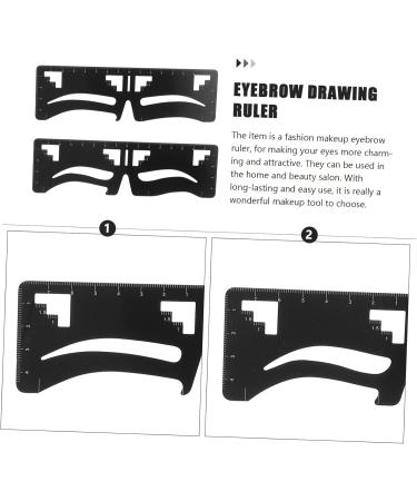 MAGICLULU 8 Pcs Eyebrow Ruler Makeupset Reusable Eyebrow Stencil Mini Eyebrow Shaper Template Balance - Buy Online on SooperMarket.com