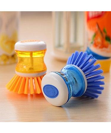 Home Kitchen Washing Tool Plastic Pot Pan Dish Bowl Cleaning Brush Scrubber Blue Nice and Deft - Buy Online on SooperMarket.com