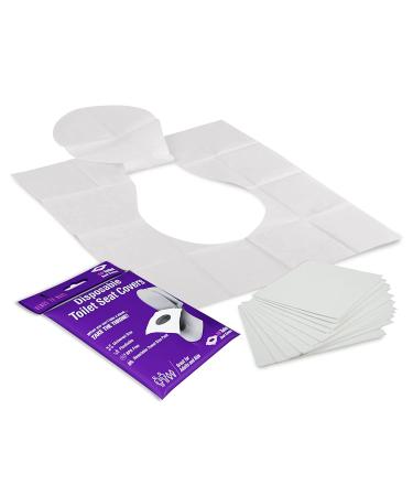 Disposable XL Toilet Seat Covers - 100 Pack for Kids & Adults | Flushable, Travel-Friendly & Hygienic - Buy Online on SooperMarket.com