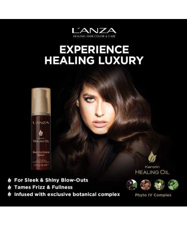 L'ANZA Keratin Healing Oil Smooth Down Spray 3.4 Fl Oz - Hydrating & Smoothing Hair Treatment - Buy Online on SooperMarket.com