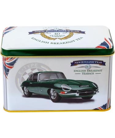 New English Teas Jaguar E-Type Tea Tin - 40 English Breakfast Teabags Earl Grey - Buy Online on SooperMarket.com