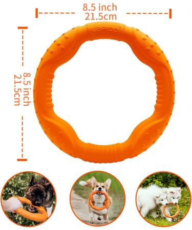 LaRoo Floating Dog Disc Toy - Durable Outdoor Chew Toy for Medium & Large Dogs - Buy Online on SooperMarket.com
