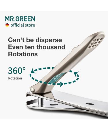 MR.GREEN Curved Blade Nail Clippers - Stainless Steel Manicure Scissors for Fingernails and Pedicures (Medium) - Buy Online on SooperMarket.com