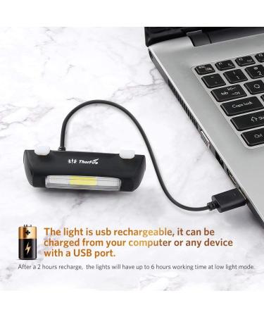 ThorFire USB Rechargeable Bike Tail Light | Waterproof LED Safety Flashlight with 7 Light Modes for Adult & Kids MTB Bikes - Buy Online on SooperMarket.com