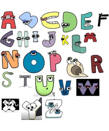 Alphabet Lore Plush Animal Toy - Educational Stuffed Doll for Kids and Adults - Cute and Funny Cartoon Design - Perfect Gift for Christmas and Birthdays - Buy Online on SooperMarket.com