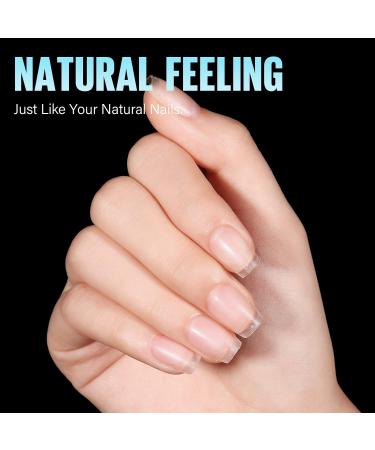 TOMICCA Extra Short Coffin Nail Tips Clear Nail Tips Natural False Nails Coffin French Acrylic Nails Artificial Nails Tips for Girls Women (240 Pcs 15 Sizes) 5.Extra Short Coffin - Buy Online on SooperMarket.com