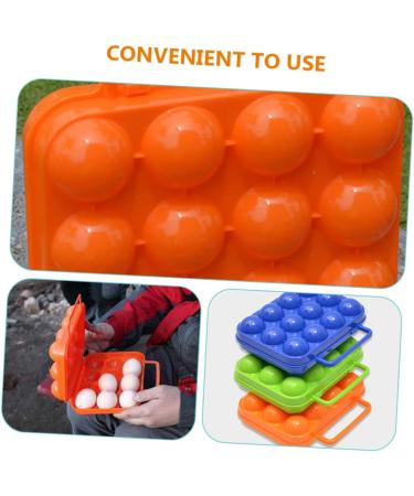 OSALADI 2pcs Boxes Outdoor Egg Carton Food Containers Egg Container Egg Dispenser Cases Eggshell Folding - Buy Online on SooperMarket.com