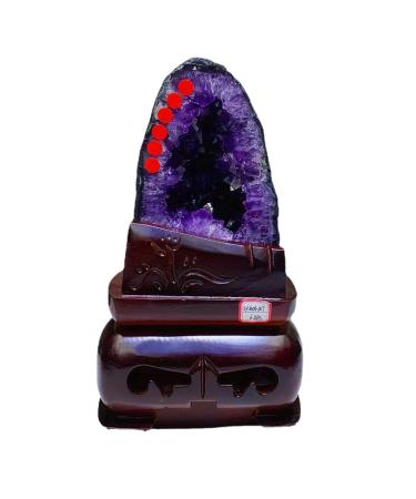Amethyst Cluster Crystals Geode Cluster Raw Reiki Quartz Crystals Stones Druzy Geode Specimen Gemstone for Witchcraft Home Decor Feng Shui 13.3lbs Natural Stone (Size : 13.3lbs)
