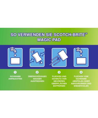 Scotch-Brite Magic Dirt Eraser - 12 Pack Cleaning Sponges for Walls Shoes & Sinks - Chemical-Free Spot Removal - Buy Online on SooperMarket.com