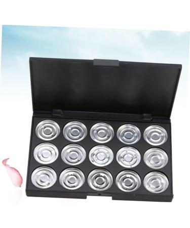 Angoily 15 Eyeshadow Empty Cosmetic Case Empty Makeup Eye Shadow Box Concealer Travel Aluminum Plate - Buy Online on SooperMarket.com