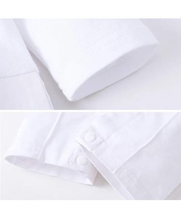 AmzBarley Baby Boys Gentlemans Outfit Suit | Kids Tuxedo Rompers | White 278 | 12-18 Months - Buy Online on SooperMarket.com