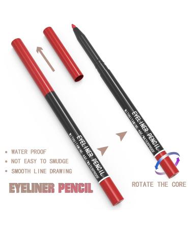 KAIQIKAIXI 12 Pieces Multicolor Eyeliner, Eyebrow, Eye Shadow, Lip & Lid Pen Makeup Set - Professional Beauty Tool Kit - Buy Online on SooperMarket.com