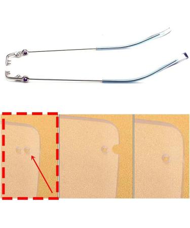Buy Ranara Replacement Glasses End Tips - Metal Repair Parts for Borderless 2-Hole Glasses - 1 Pair - Blue - Buy Online on SooperMarket.com