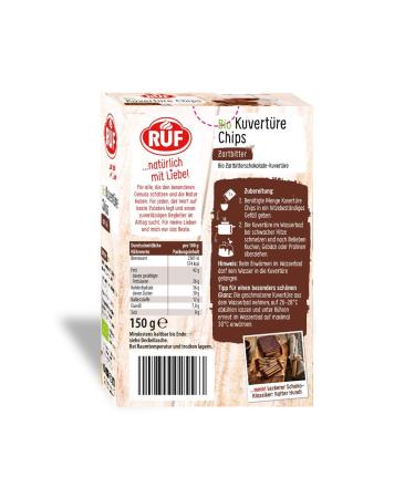 Organic Bogue Chips - 70% Cocoa Daring Bitter for Glazing & Decorating Cakes Tarts & Cookies | Gluten-Free & Vegan | 150g Pack - Buy Online on SooperMarket.com