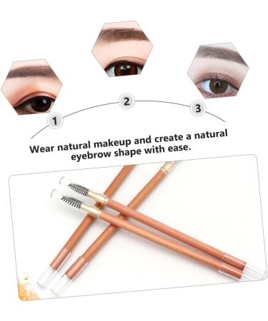 CANIGHT 2pcs Double Ended Eyebrow Pencil with Brush Women Brow Pencil Dark Brown Eyebrow Pencils Wood - Buy Online on SooperMarket.com