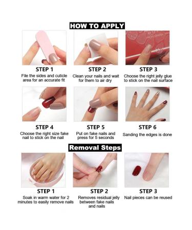 RikView Square Press on Pearled French Tips Fake Nails - White Glossy Square Nails - Buy Online on SooperMarket.com