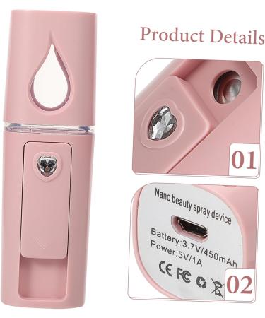 Healeved Abs Portable Face Steamer Steamer Face Pink Facial Mister Face Steamer for Facial - Buy Online on SooperMarket.com