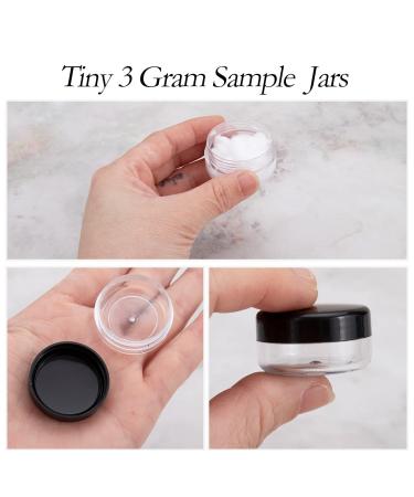 3g Cosmetic Sample Jars with Lids - 50pcs Empty Makeup Containers BPA-Free Black - 50 Count - Buy Online on SooperMarket.com