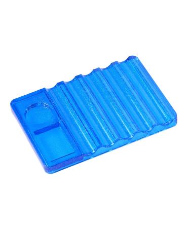 Worparsen Nail Art Palette Eye-catching Vivid 7 Slots Nail Art Brush Holder Compatible with Women Blue