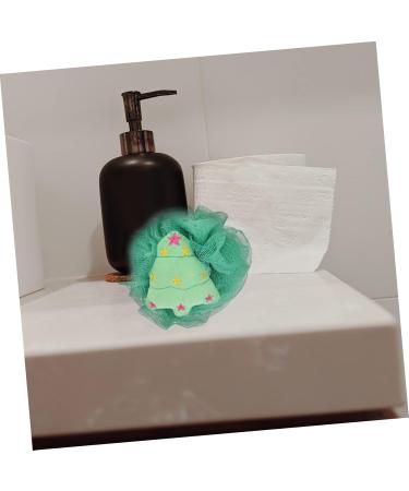2pcs Christmas Bath Loofah Balls - Exfoliating Mesh Body Scrubber & Sponge for Shower - Fun Cartoon Design - Buy Online on SooperMarket.com