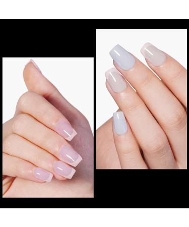 TOMICCA Short Coffin French Edge Nail Tips - 510pcs Half Cover False Nails | Natural Matte Acrylic Extension Tips | 15 Sizes for Salon Nails - Buy Online on SooperMarket.com