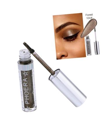 Mikinona Makeup Eyeshadow Glow Mineral Makeup # Metals Liquid Pearlescent Magnificent Eyeshadow Forest Glitter Glitter Eyeliner